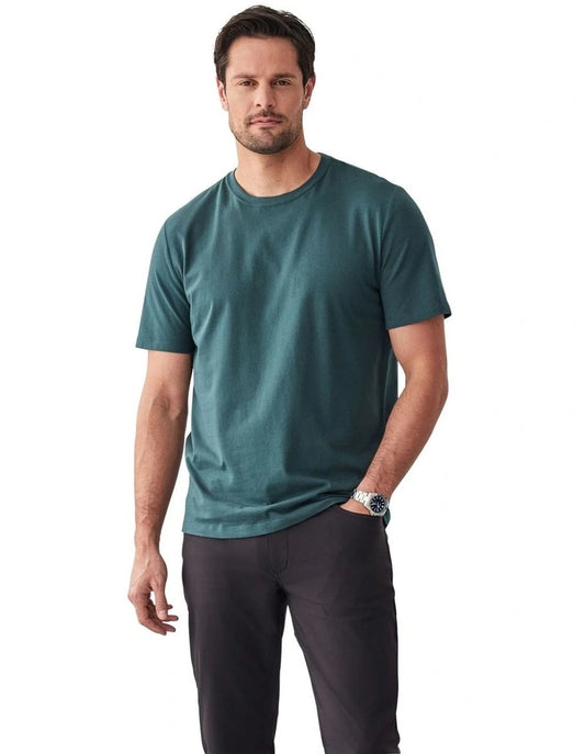 Gazman Basic Crew T/Shirt in Dark Green