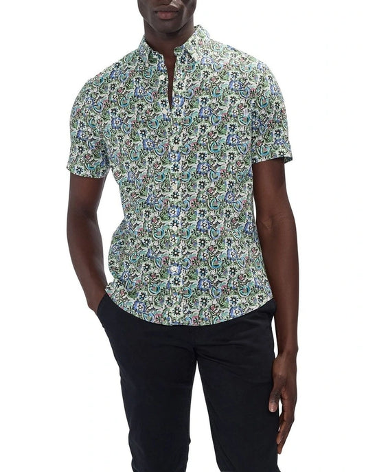 Marcs Last Bow Shirt in Green Multi