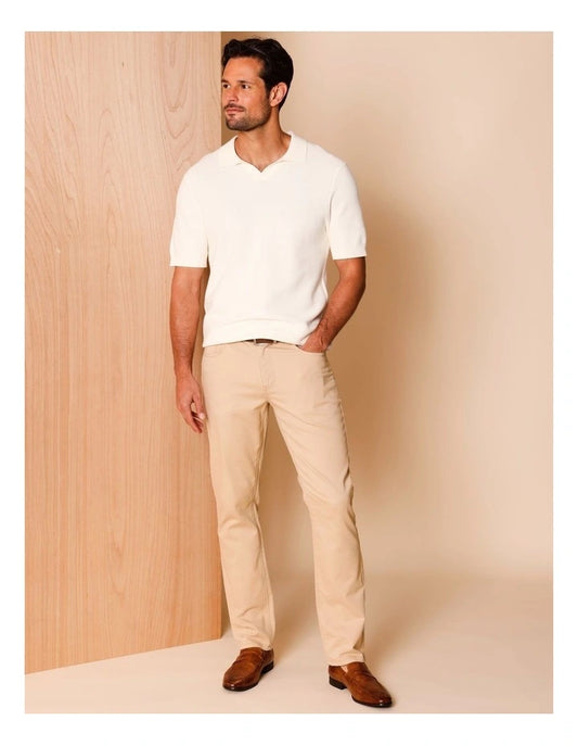 Reserve Myles Stretch 5 Pocket Pants in Stone