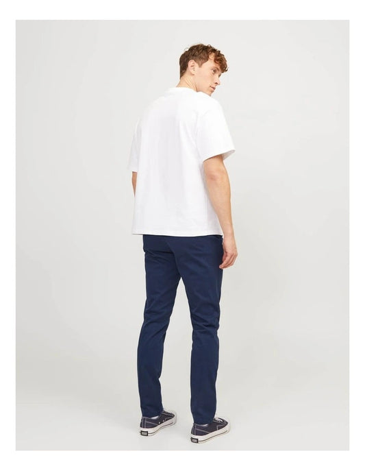 Marco Bowie Slim Chino Pants Navy Blazer