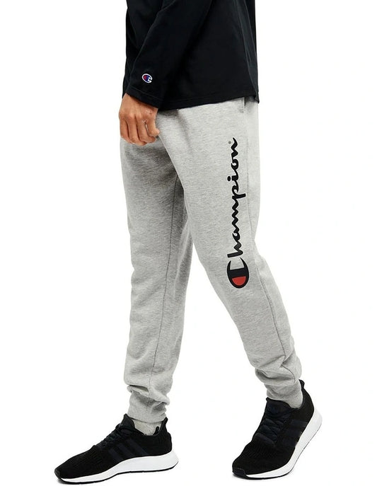 Champion Script Slim Leg Cuff Pant in Grey