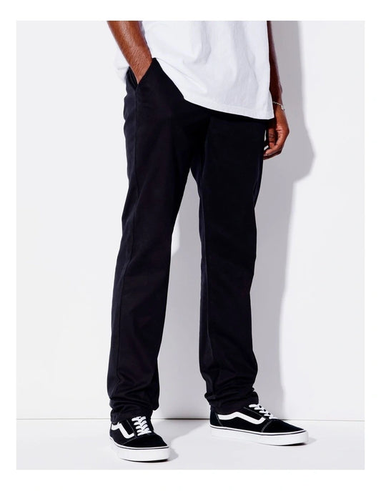 Kenji Xander Relaxed Chino in Black