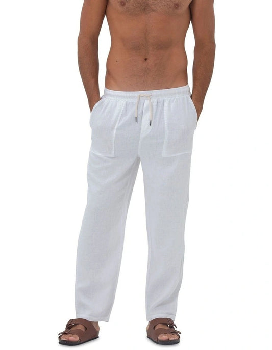 Coast Clothing Co St. Tropez Linen Pant in White