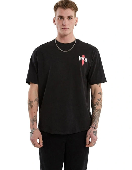 KSCY Villain Box Fit Scoop Tee in Black