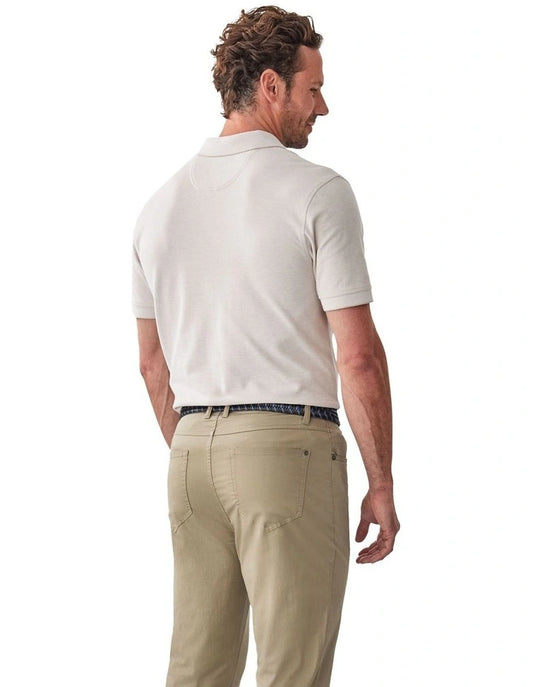 Gazman Oxford Pocket Polo in Taupe