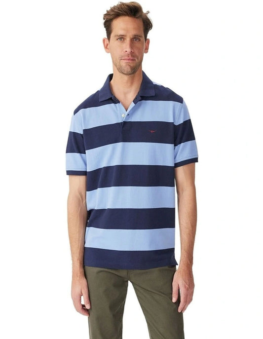 R.M.Williams Craddle Polo Navy Blue