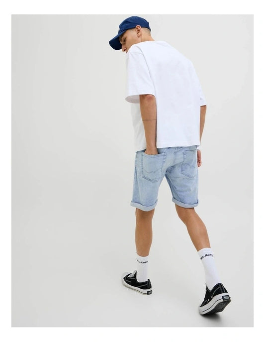 Jack & Jones JJIRICK Original Denim Shorts in Blue