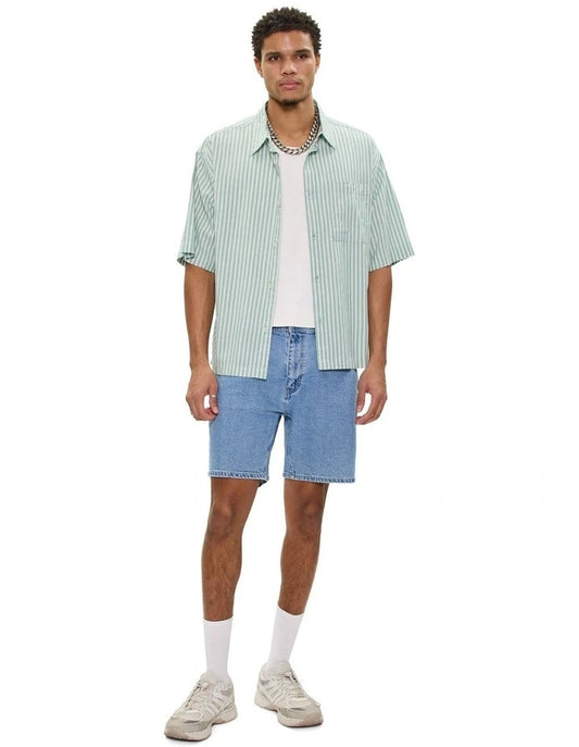 ABrand Jeans A3 Straight Short in Light Vintage Indigo